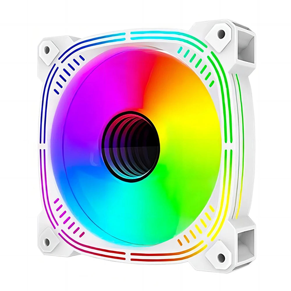 TEUCER Prism-2 1PCS/3PCS ARGB Case Fan, 120mm PWM 800-1600RPM 5V 3Pin RGB Gaming PC Cooling Fan