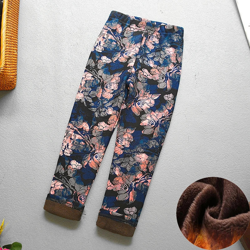Baby Girl Clothes Kid Legging Girl Winter Autumn Thick Warm Cartoon Leggings Pants Boys Girls Leggings Plus Velvet Trousers