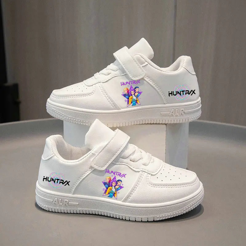 Anime Kpop Demon Hunter Shoes Huntrix Kids Tennis Shoes Children White Basket Shoes Rumi Casual Sneakers 4-12 Y Sport Shoes