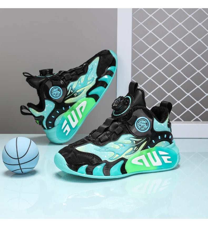 New Kids Sneakers Winter Warm Cotton Shoes for Children Casual Sports Shoes Boys Girls Anti-slippery Waterproof Tennis Trainers