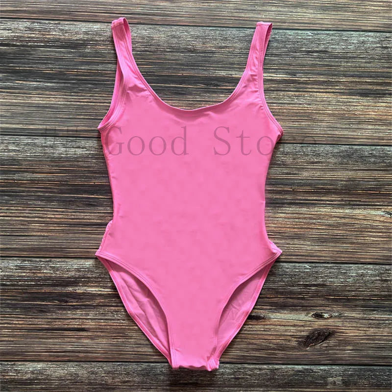 Sexy Padded One Piece Swimsuit Women Swimwear Solid Bathing Suit monokini Swimming Suit Summer Beachwear maillot de bain femme