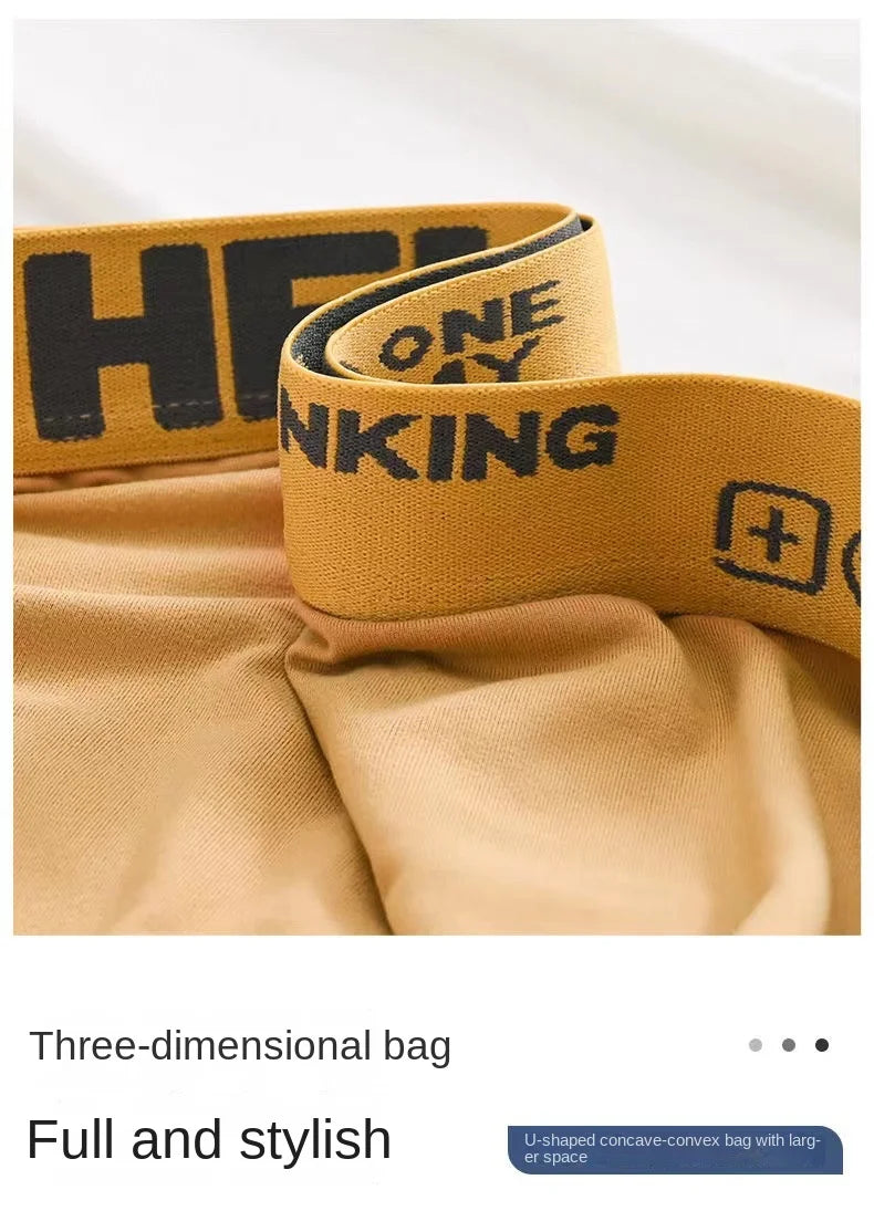 1-5PCS men's underwear mid-waist breathable and comfortable teenage boxer men's underwear