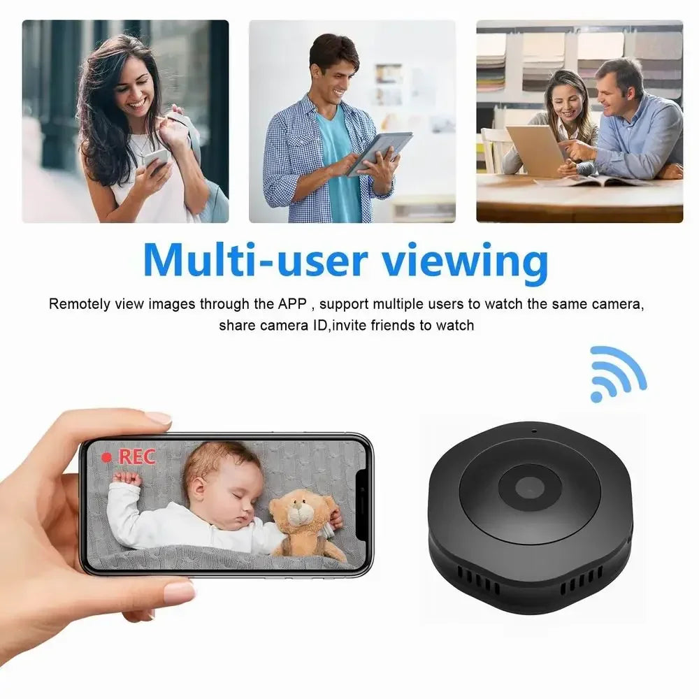 4K HD Smallest Mini Camera Espia Wifi Security Smart Home Surveillance Small Wifi Cam LR Night Vision Motion Detection Body Cam