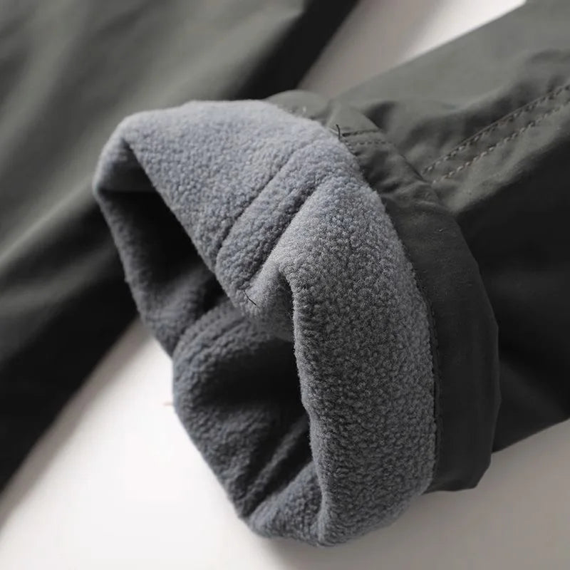 Naturehike Tooling Pants Thick Waterproof Fleece Cargo Pants Men Women Outdoor Multi-pockets Loose Straight Overall Trousers