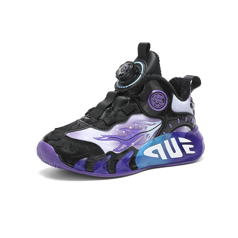 New Kids Sneakers Winter Warm Cotton Shoes for Children Casual Sports Shoes Boys Girls Anti-slippery Waterproof Tennis Trainers