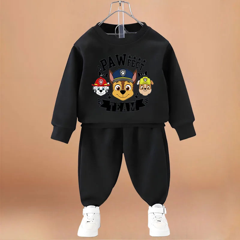 PAW Patrol Boys Fashion Hoodies Sets Fall Children Long Sleeve Pullover and Trousers Two Piece Suit Kids Casual Sweatsuit New