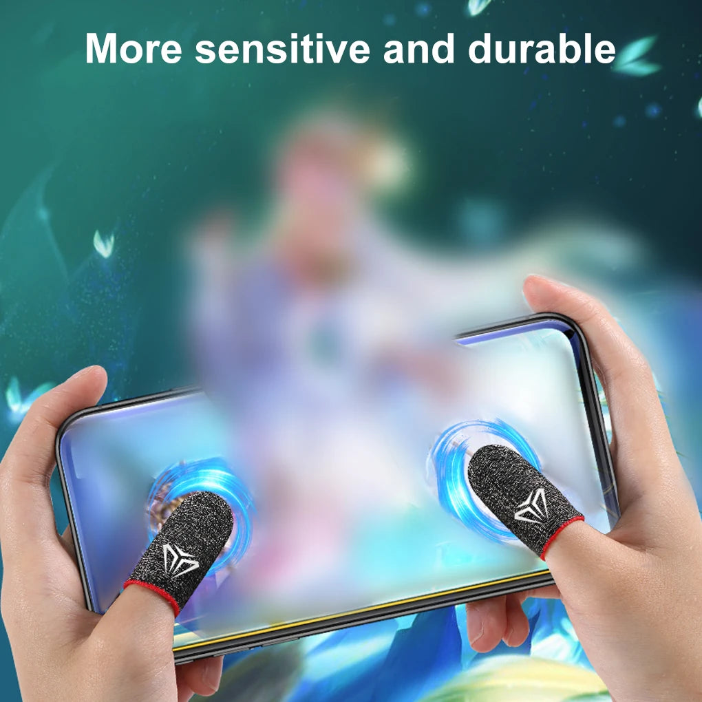 10PCS Mobile Phone Gaming Fingertip Sleeves Sweat-Proof Finger Cover Game Non-slip Touch Screen Thumb Fingertip Sleeves