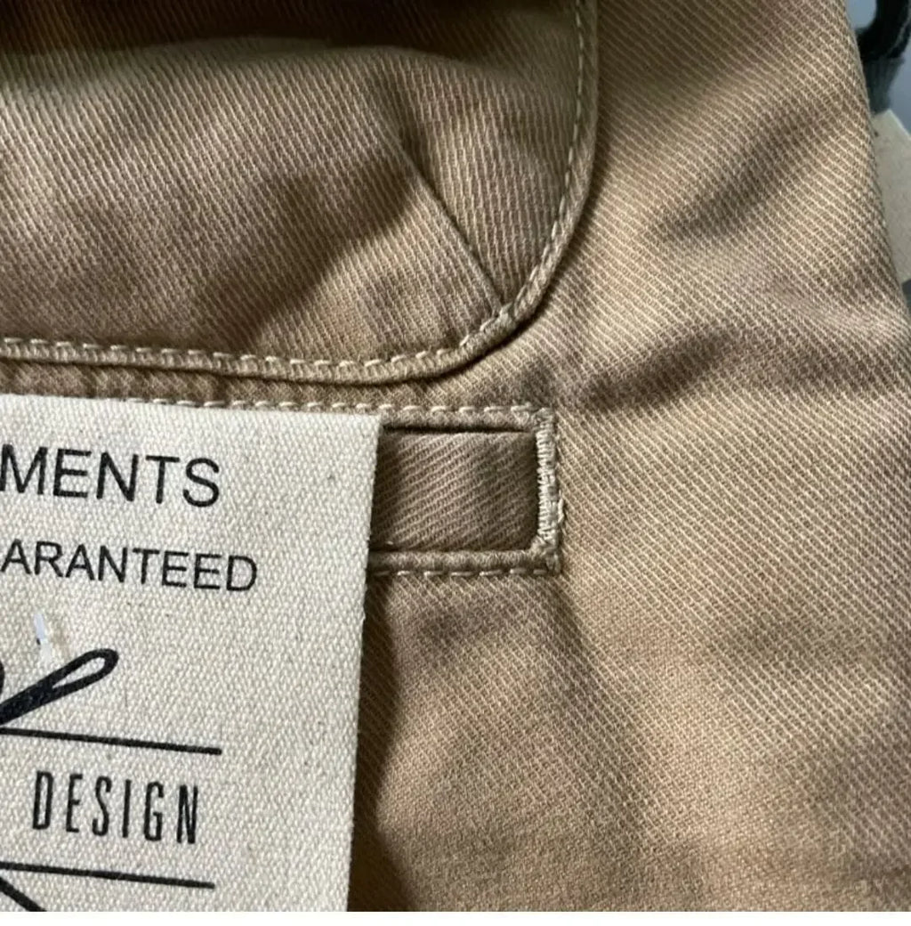 American Style Pure Cotton Heavy Duty Cargo Pants for Men Anti-Dirt Anti-Wear Loose Straight Leg Casual Pants Footwear