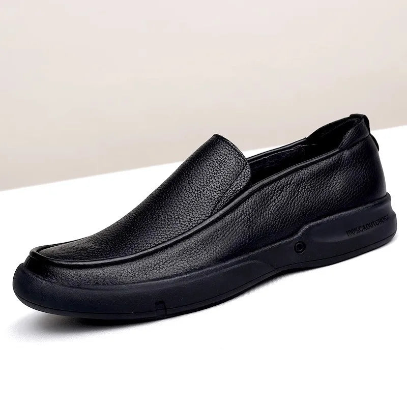 Luxury Brand Men's Casual Leather Shoes Comfortable Big Size Business Men shoes Genuine Leather Loafers Shoes