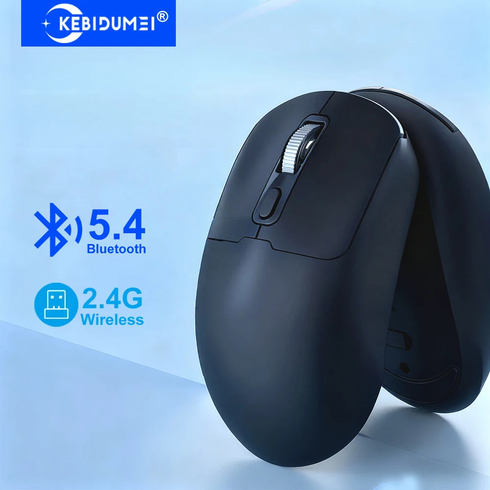 Dual Mode Bluetooth 5.4 Mouse 2.4G Wireless Mouse Rechargeable Slient Mouse Gaming Mouse Ergonomic Mice for PC Laptop Macbook