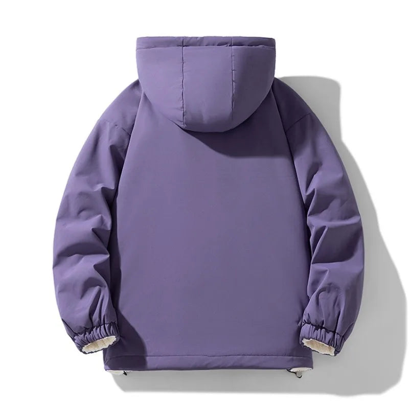 New Autumn and Winter Outerwear for Men, Loose Casual Hooded, Thick, Warm, Comfortable, Versatile, High-quality Jacket for Men