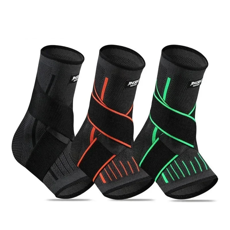 1Pcs Men Women Foot Joint Ankle Protector  Elastic Knitted Sports Ankle Support Brace For Cycling Yoga Basketball Volleyball