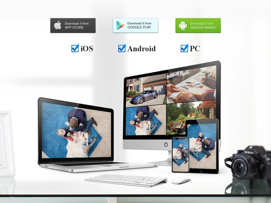 Techage 4MP 5MP 4K Security Metal POE IP Camera H.265 Outdoor Two Way Audio Video Surveillance AI IP Camera for NVR System