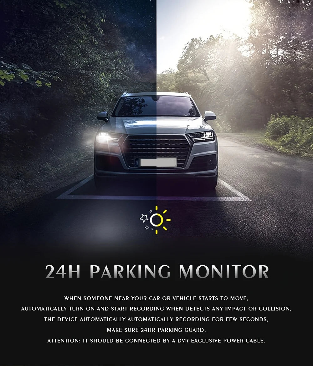 4 Channel Dash Cam wifi dashcam for car dvr Video Recorder Night Vision 24H Parking Monitor Black Box 360° Car Recording Camera