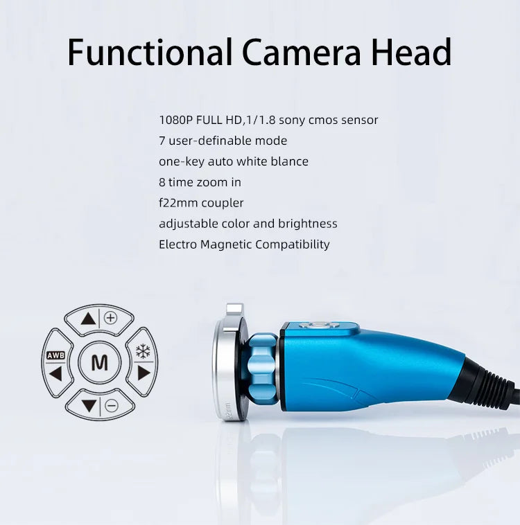 Medical Full HD Endoscope Unit Endoscopic Camera System Endoscopy Equipment With LED Light Source For ENT Surgical Visualization