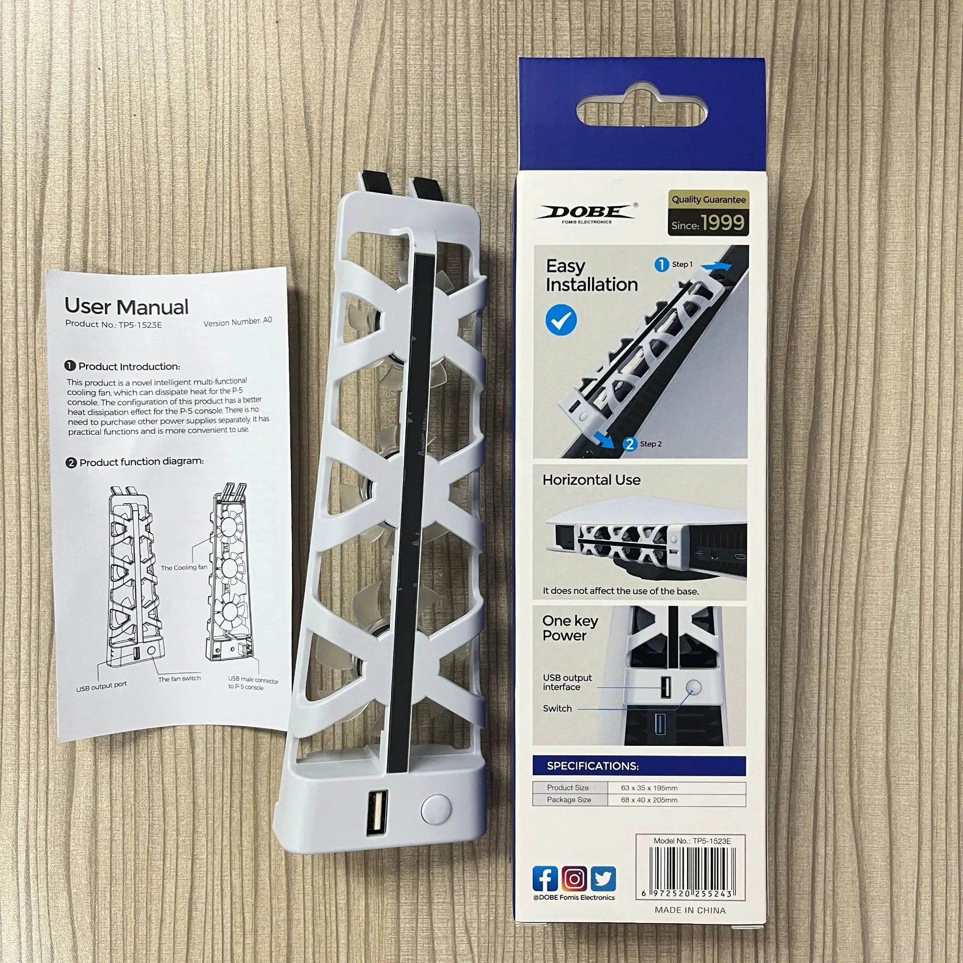 Cooling Fans for PS5 Console Air Cooler Fan with LED Light 5500 ± 1100 RPM igital Editions Cooling System Gaming Accessorie