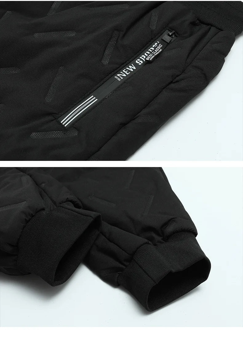 Men's Winter 1-3Pc Tracksuit Set Warm Thickened Jacket Pants Vest Matching 3pcs Fashion Casual Loose Fleece-Lined Outfit For Man