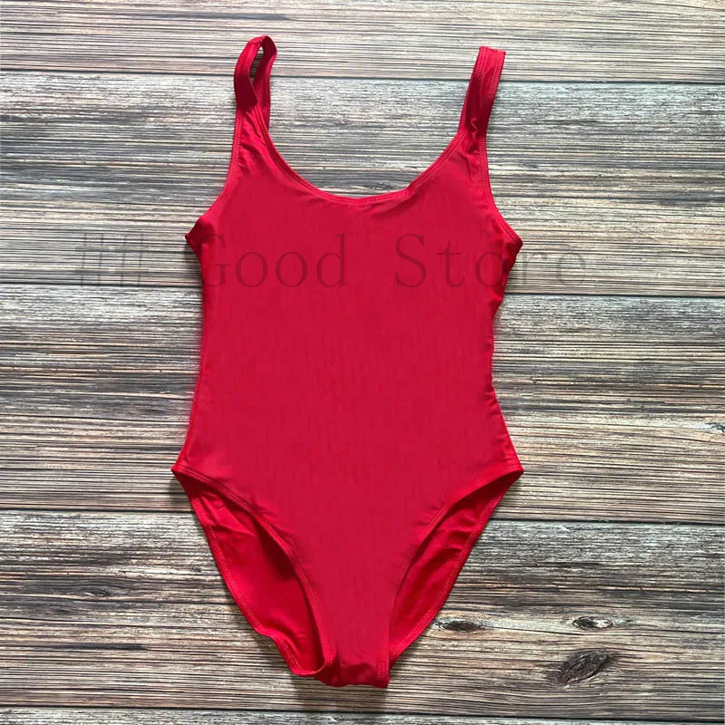 Sexy Padded One Piece Swimsuit Women Swimwear Solid Bathing Suit monokini Swimming Suit Summer Beachwear maillot de bain femme