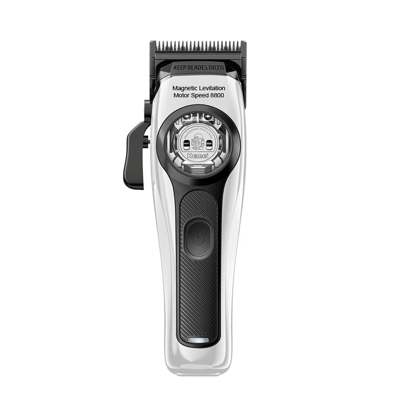 Kemei Professional Hair Clipper Magnetic Levitation Motor 8800 Rpm Charging Base Hair Clipper Men's Hair Clipper KM-2373