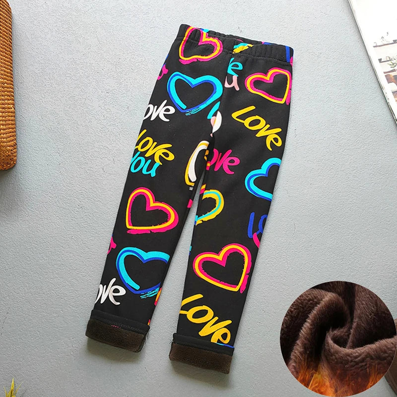 Baby Girl Clothes Kid Legging Girl Winter Autumn Thick Warm Cartoon Leggings Pants Boys Girls Leggings Plus Velvet Trousers