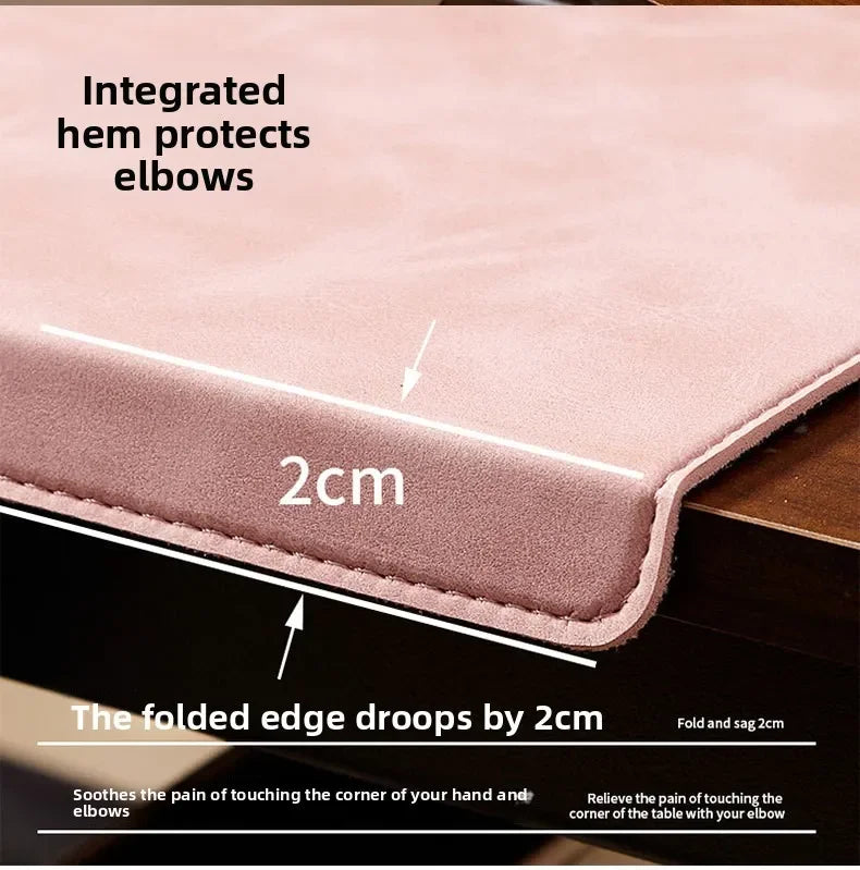 Folding Big Mouse Pad Elbow Guard Wrist guard PU Laptop Non-slip Easy To Clean Keyboard Mats Office Desk Mat Gaming mousepad