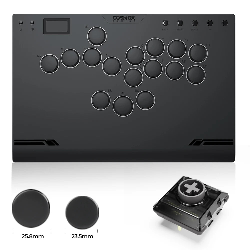 Haute42 M-Ultra Gen 2 Aluminium Alloy Leverless Hitbox Controller  For PC/ Ps4 / ps5/Steam Stickless Arcade Stick Controller