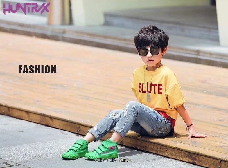 Hot KPop Demon Hunters Rumi Children's Canvas Shoes High-Top For Girl Kids Sneakers Breathable Sports Shoes Student Tennis Shoes