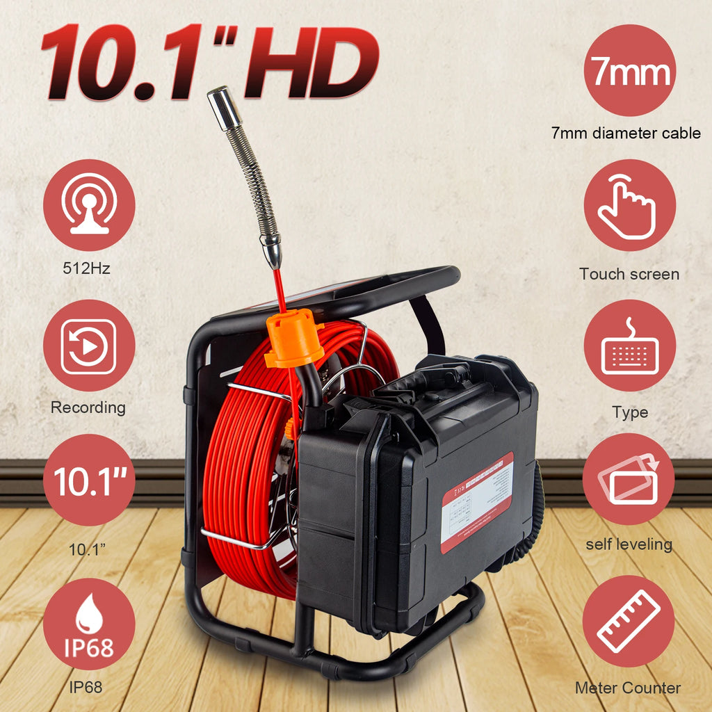 512Hz Transmitter Sonde for Pipeline Location Endoscope Image Self-Leveling DVR,SYANSPAN 23mm Drain Pipe Inspection Camera IP68