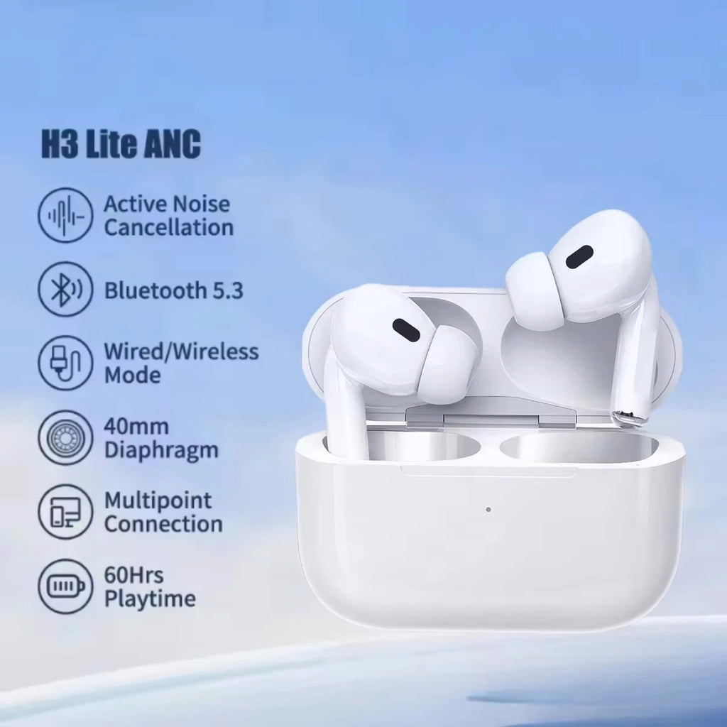 Danny New Pro2 Bluetooth Earphones Wireless Charging IOS18 Dual Pair USB C HD Call Earphones Noise-cancelling gaming headphones