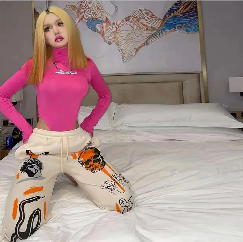 2025 Hot Sale Women's Sweatpants New Fashion Y2K Loose Drawstring Trousers Streetwear Female Home Outdoor Comfort Jogger Pants