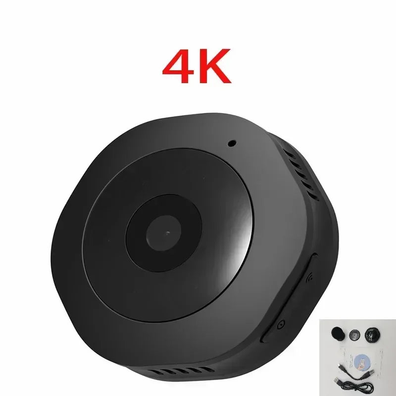 4K HD Smallest Mini Camera Espia Wifi Security Smart Home Surveillance Small Wifi Cam LR Night Vision Motion Detection Body Cam