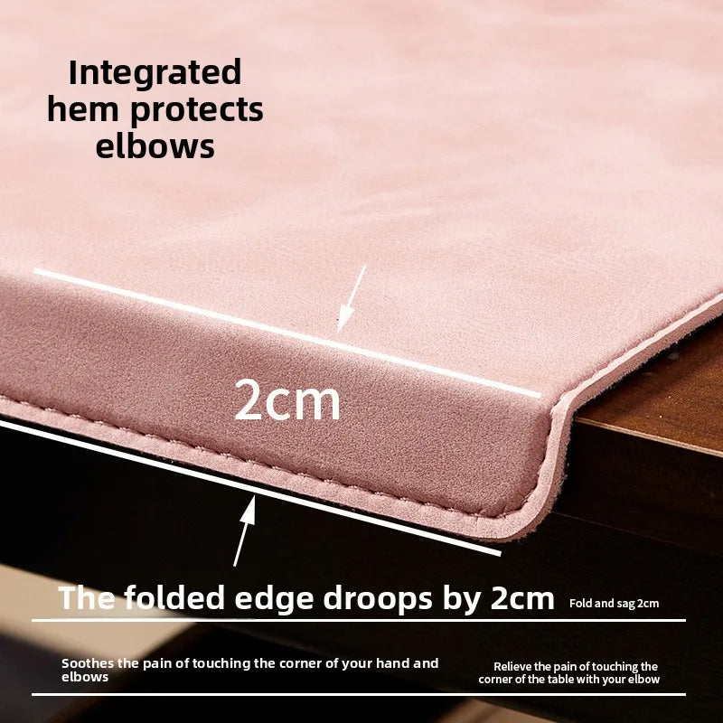 Folding Big Mouse Pad Elbow Guard Wrist guard PU Laptop Non-slip Easy To Clean Keyboard Mats Office Desk Mat Gaming mousepad