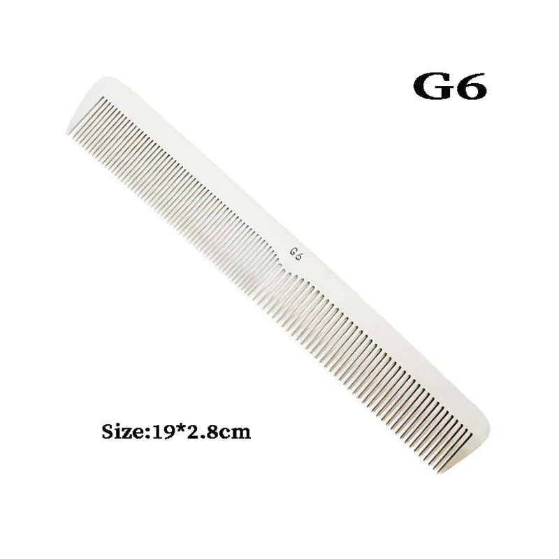 Stainless Steel Silver Metal Barber Comb Professional Hairdressing Salon Combs Detangling Hair Cutting Tools For Men And Women