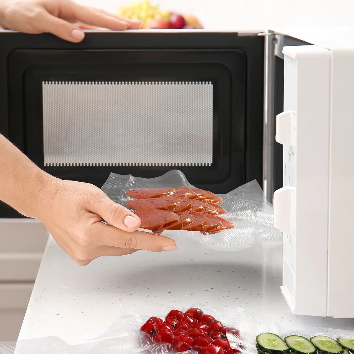 Vacuum Sealer Bags Roll Food Storage Sous Vide Kitchen Packaging 12-30cm Width 5m Length Airtight Freshness Bags