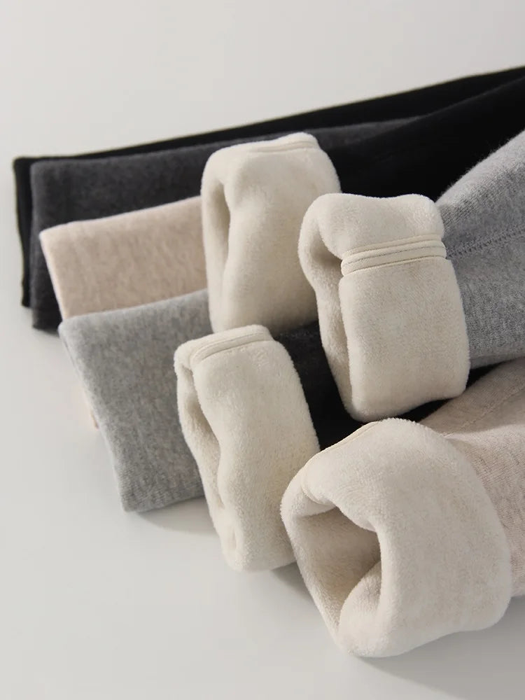 Winter Warm Leggings Women Black High Waist Skinny Warm Formal Pants Stretch Thick Fleece Women's Leggings Winter Outwear 2025