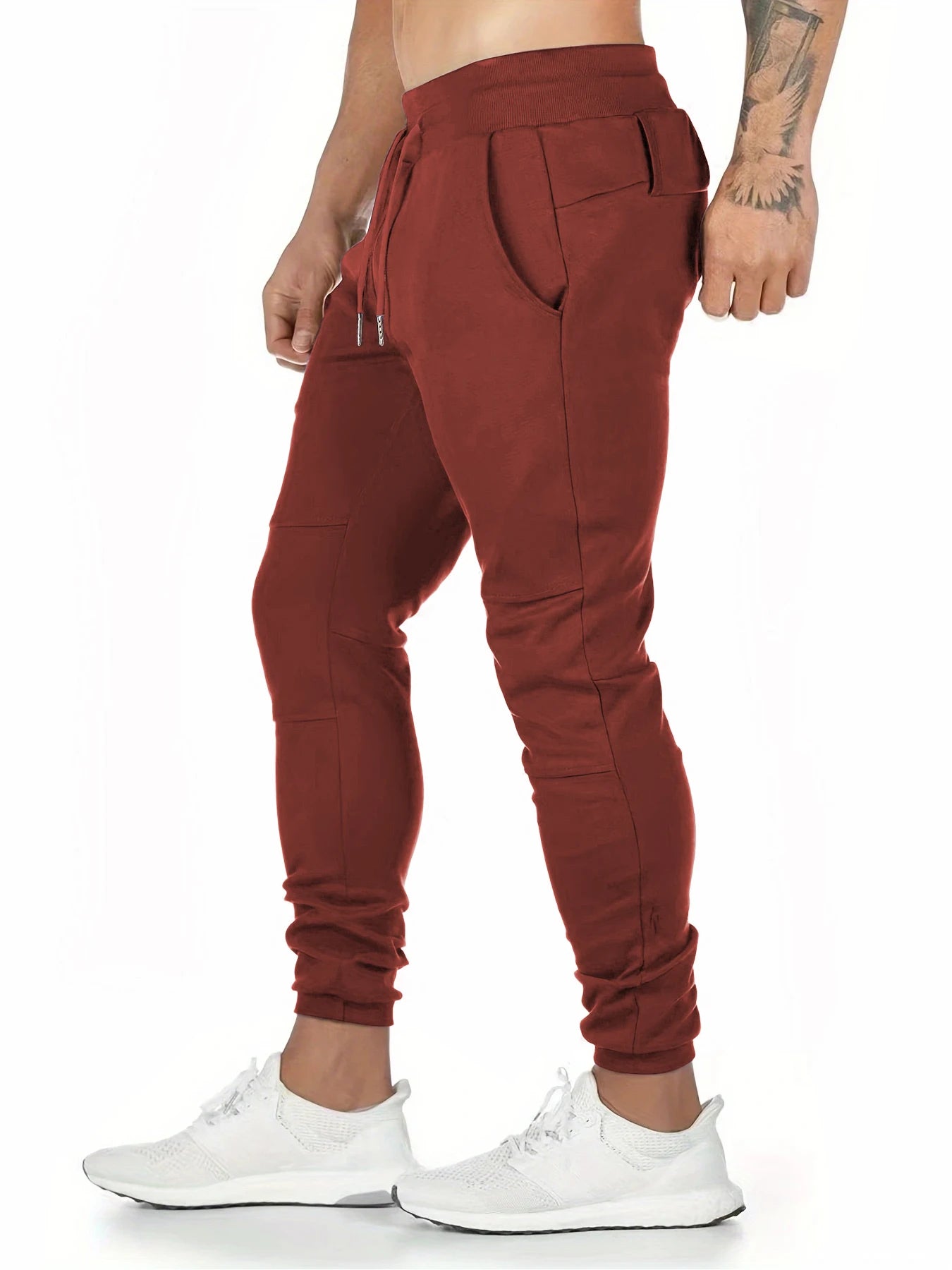 Spring and Autumn Trousers, Sports Trousers, Casual Pants, Men's Bottoms, Casual Trousers, Simple Solid Color, Loose and Comfortable