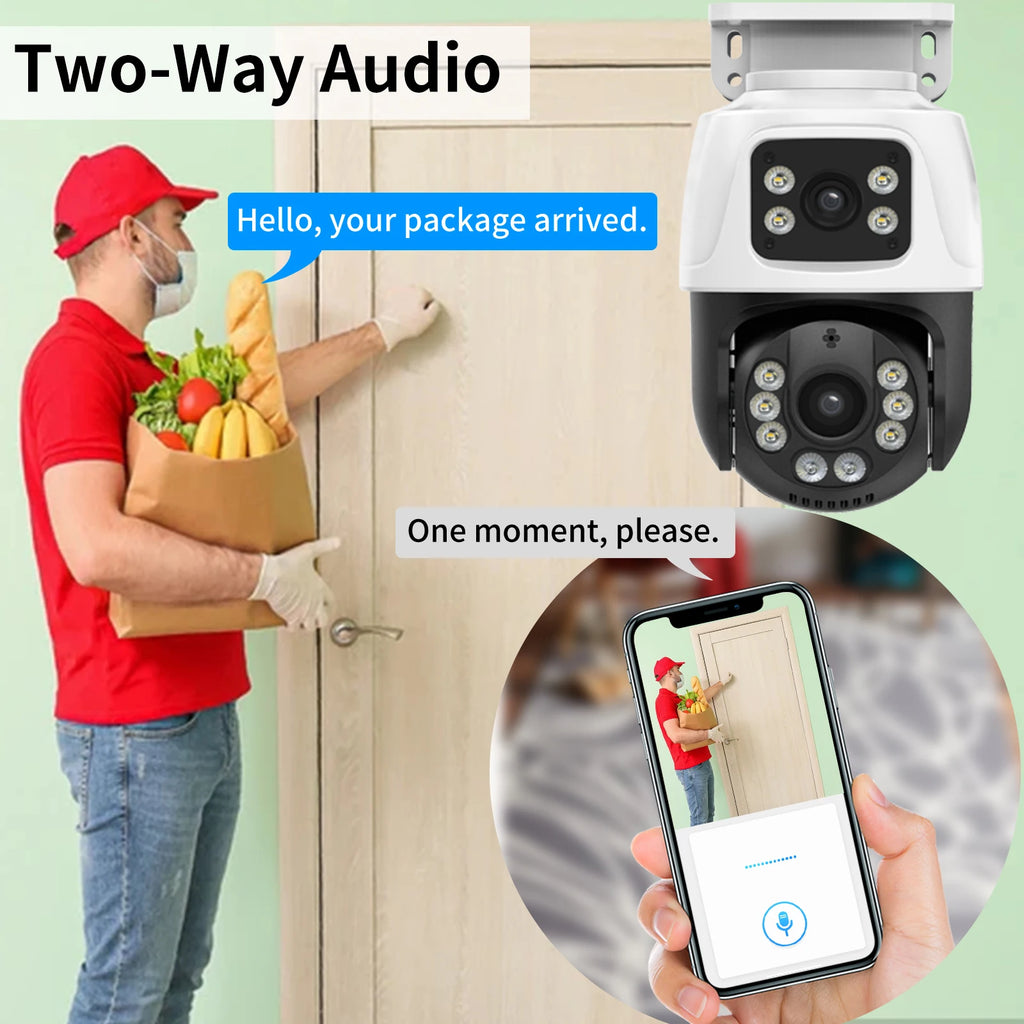 XMEYE 6MP POE PTZ Dual Lens IP CCTV Camera Video Surveillance Security Outdoor Two Way Audio Street ONVIF Full Color Auto Track