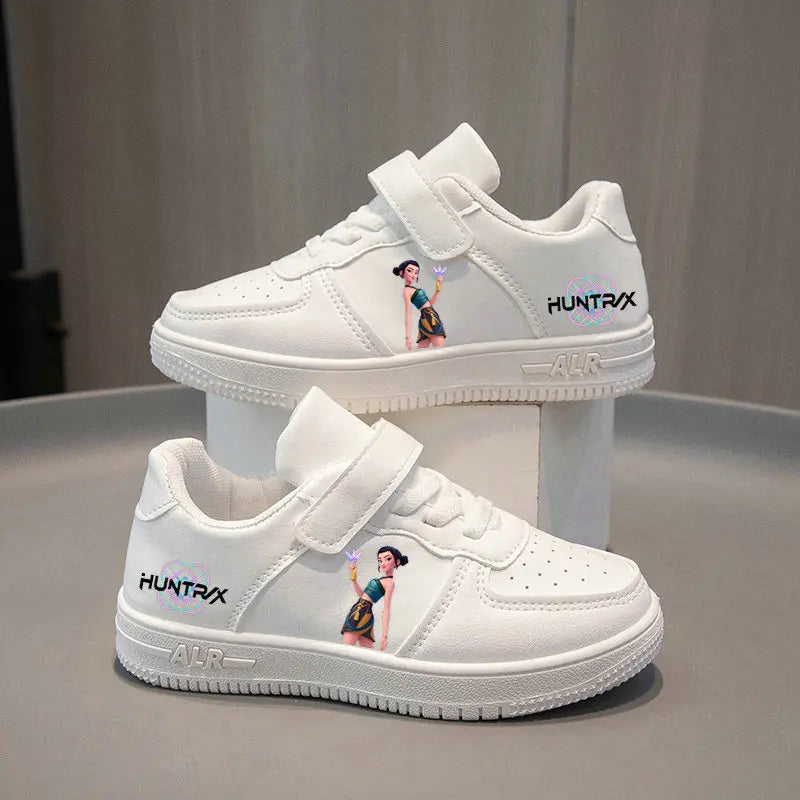 Anime Kpop Demon Hunter Shoes Huntrix Kids Tennis Shoes Children White Basket Shoes Rumi Casual Sneakers 4-12 Y Sport Shoes