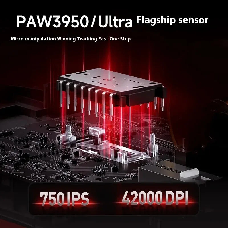 MCHOSE K7 Ultra Gaming Mouse PAW3950 Magnetic Wireless Charging Dual 8K Wired wireless Bluetooth connection Esports office