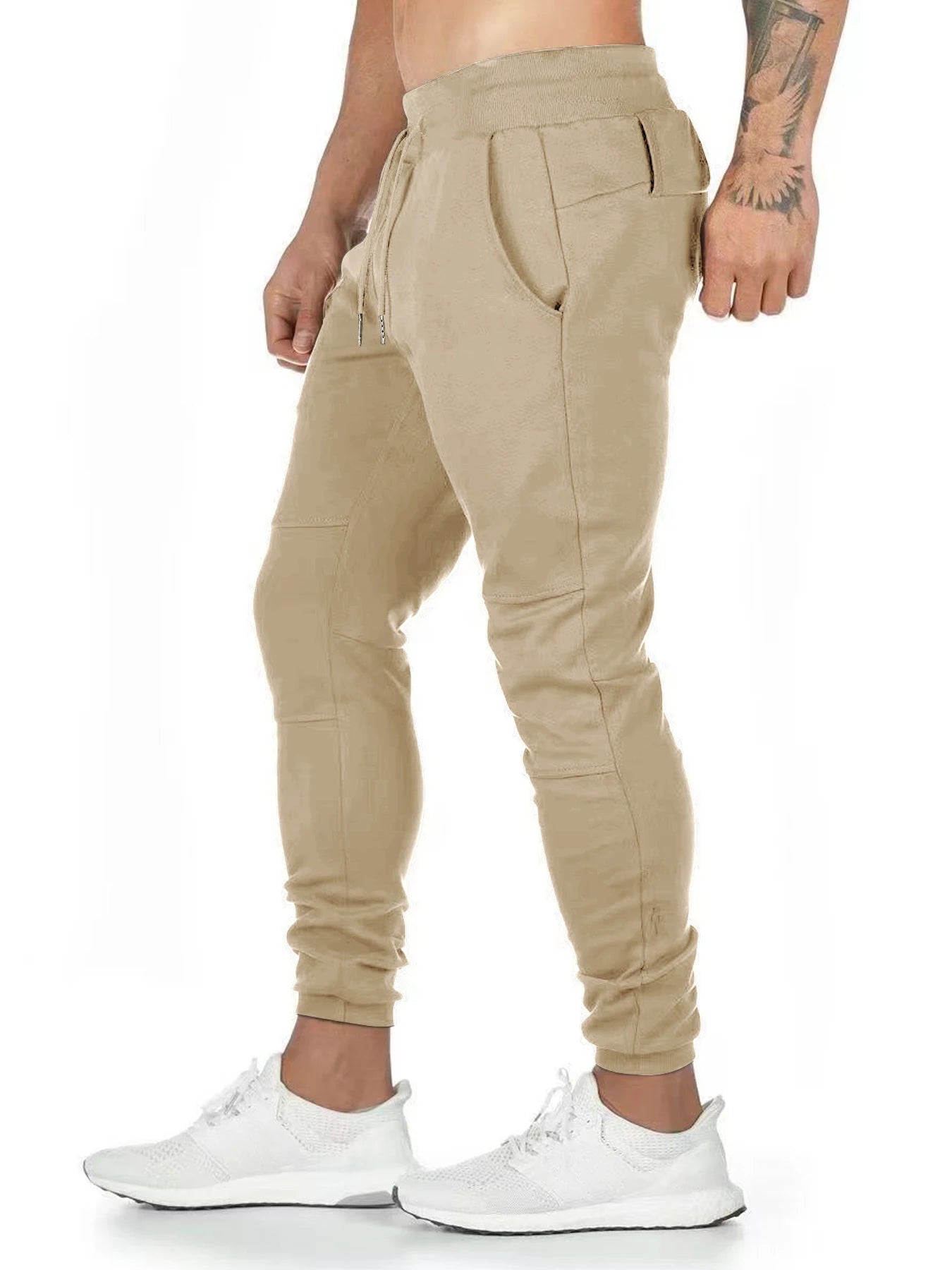 Spring and Autumn Trousers, Sports Trousers, Casual Pants, Men's Bottoms, Casual Trousers, Simple Solid Color, Loose and Comfortable
