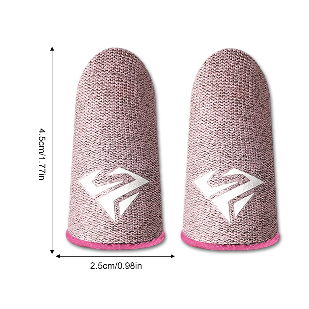 10PCS Mobile Phone Gaming Fingertip Sleeves Sweat-Proof Finger Cover Game Non-slip Touch Screen Thumb Fingertip Sleeves