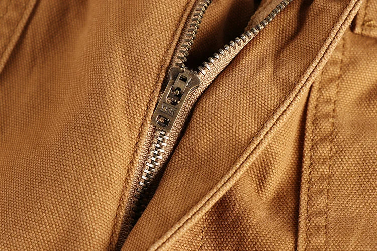 May Khaki heavy chunky overalls dyed blue striped straight trousers men's reproduction trend primary color pants