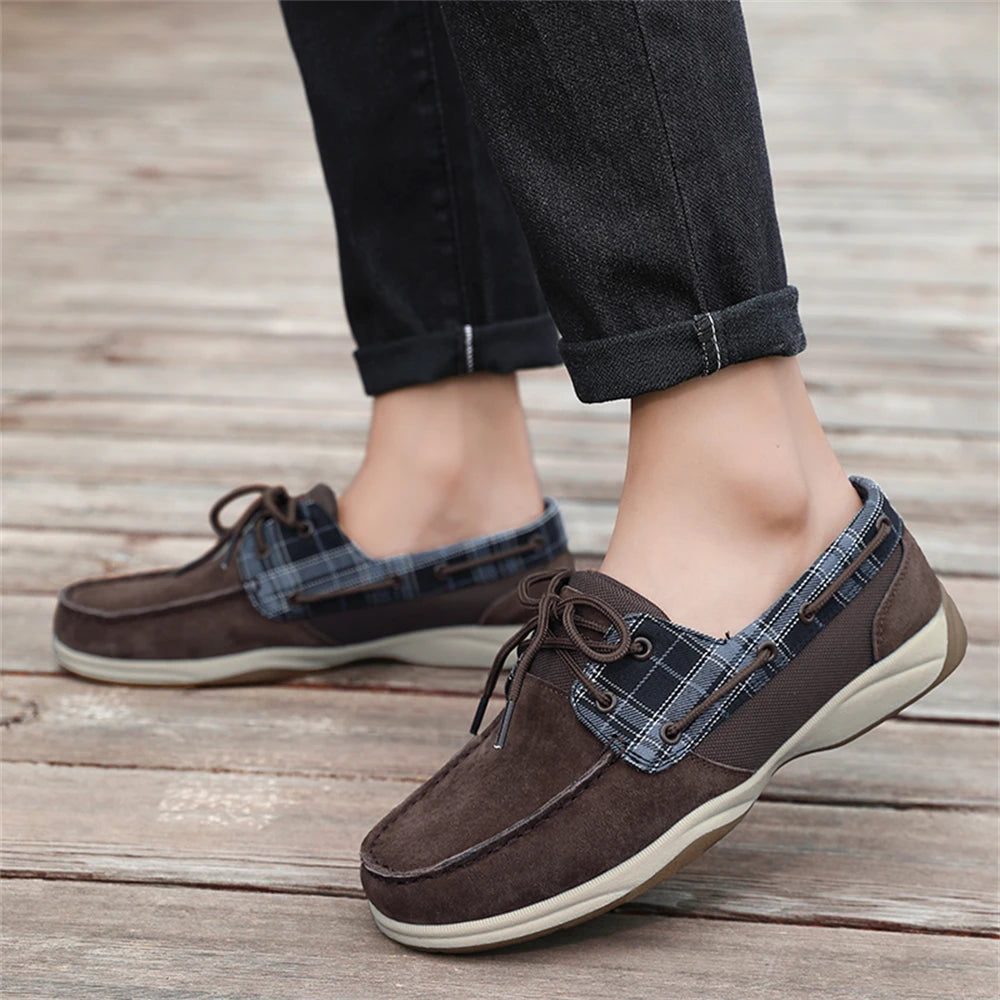 Men's Plus Size Luxury Boat Loafers - Premium PU Upper, Breathable Lining, Soft Insoles, Anti-Slip Sole, Lightweight & Comfortab