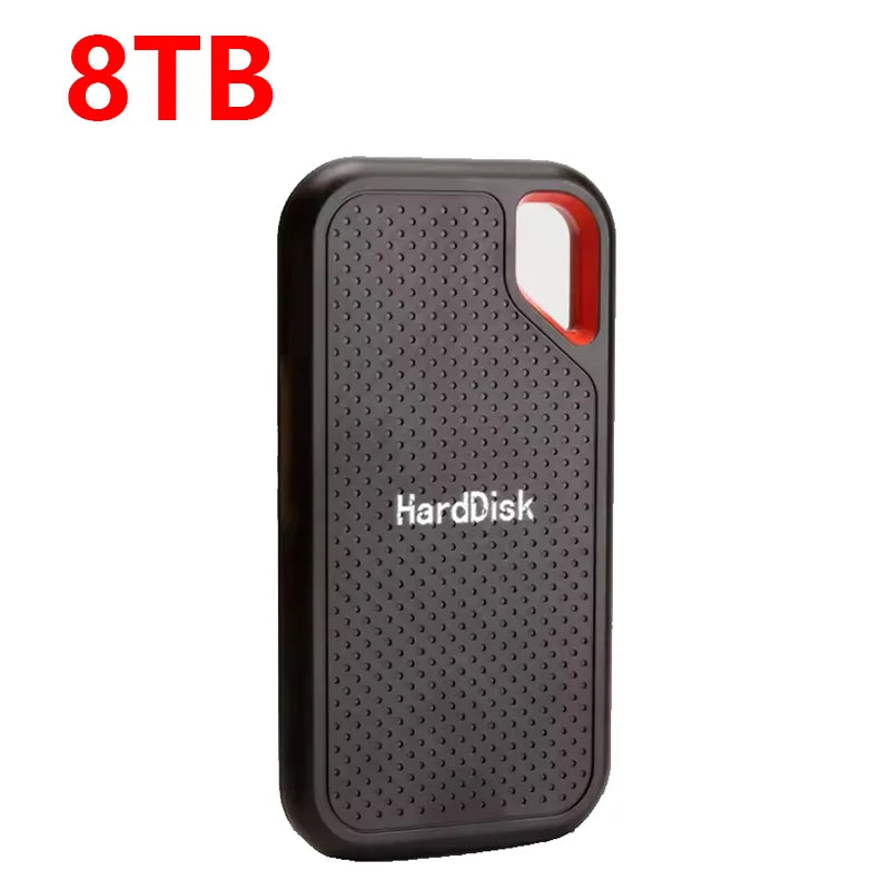 128TB Rugged External Hard Disk USB3.2 High-Speed Solid Hard Drives Portable Data Storage Drive for Laptop/PC Shock-Resistant