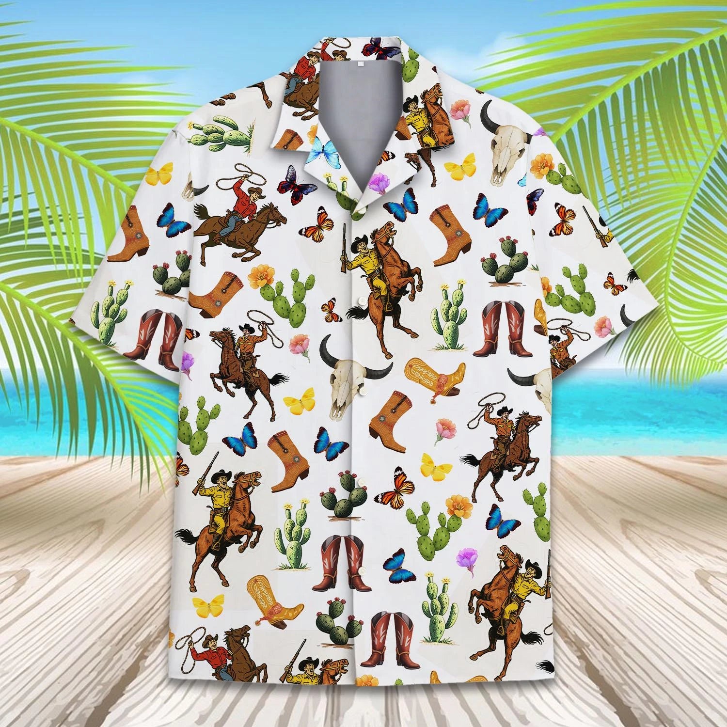 2025 Men's Hawaii Shirt 3D Printing Short Sleeve Western Cowboys Cat Casual For Men Shirts Clothes Harajuku Unisex Floral Blouse