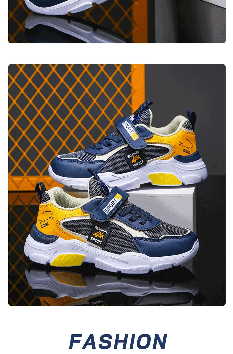 Kid Sneakers Sport Shoes for Boys Girls Fashion Children Breathable Mesh Comfort Casual Non-Slip Outdoor Running Shoes