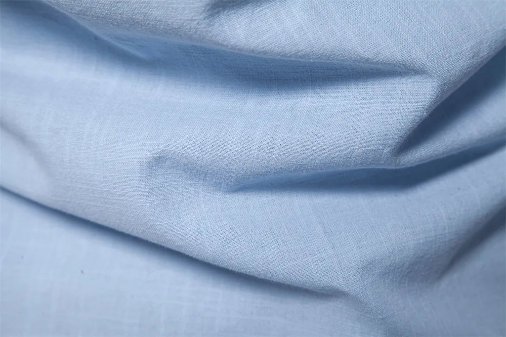 Autumn New 100% Cotton Social Shirt Men Solid Color Long Sleeve High Quality Shirt for Men Stand-up collar Casual Men's Shirts