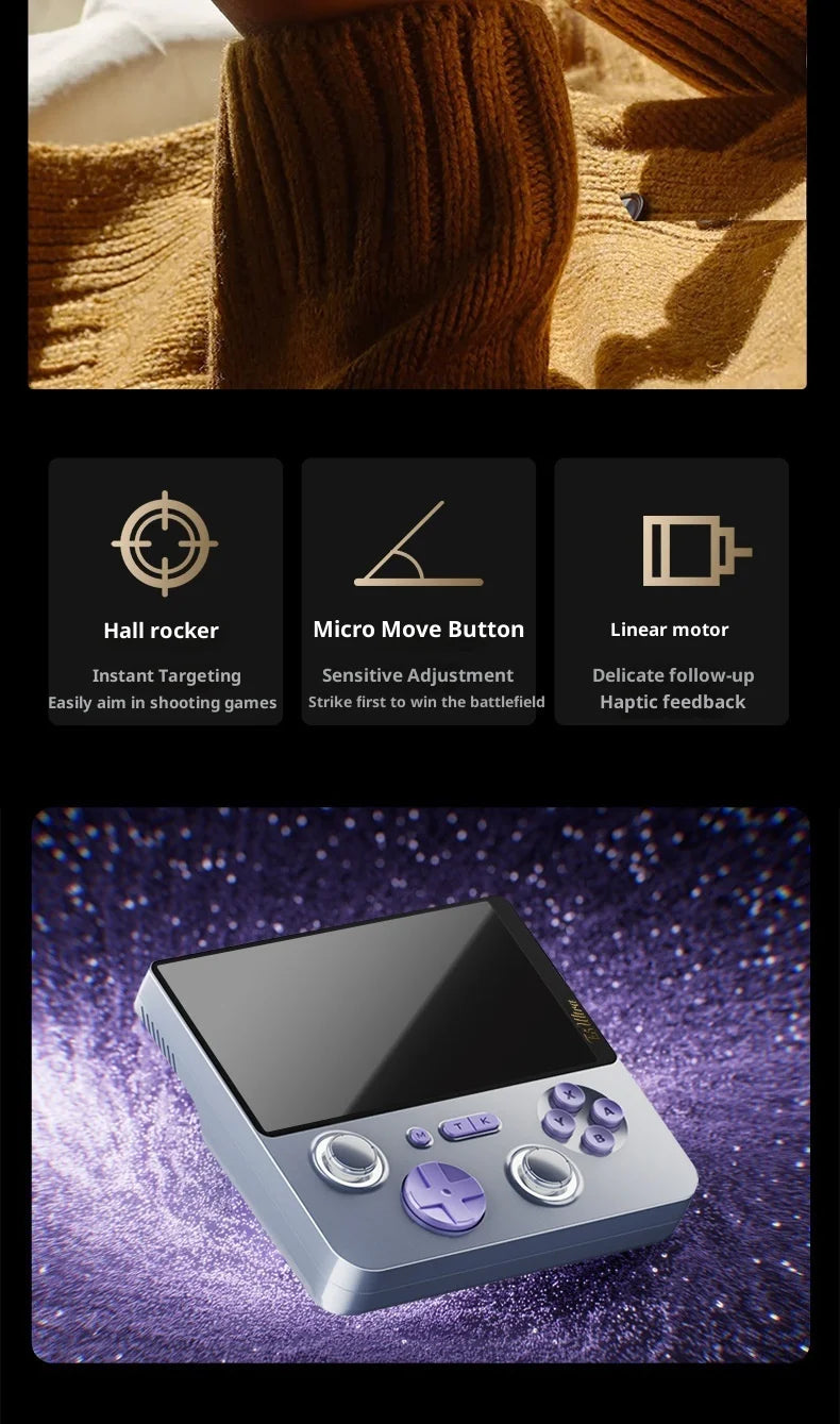 2025 New E5ultra Handheld Game Console With Dual Systems 6+128 Running Memory Cloud Gaming 5-Inch Ips Hall Joystick Game Console