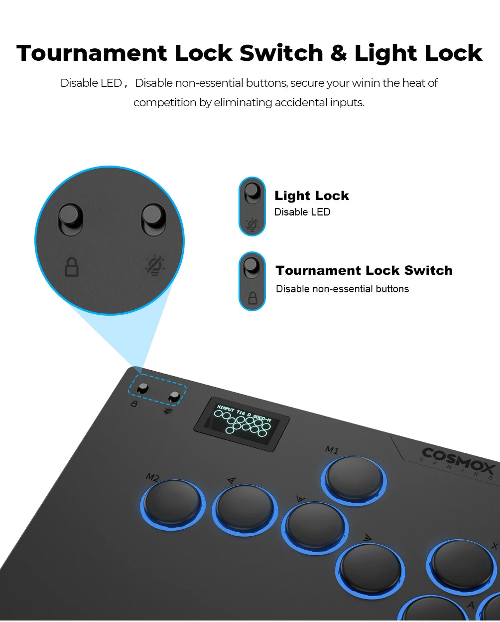 Haute42 M-Ultra Gen 2 Aluminium Alloy Leverless Hitbox Controller  For PC/ Ps4 / ps5/Steam Stickless Arcade Stick Controller