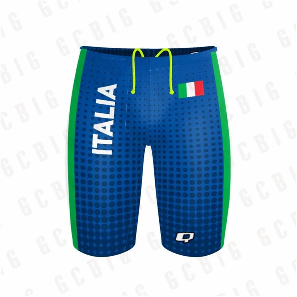 2023 New Boys Jammers Sports Surf Shorts Mens Summer Trunks Swimwear Training Swim Shorts Trunks Swimsuits Beach Swimming Pants